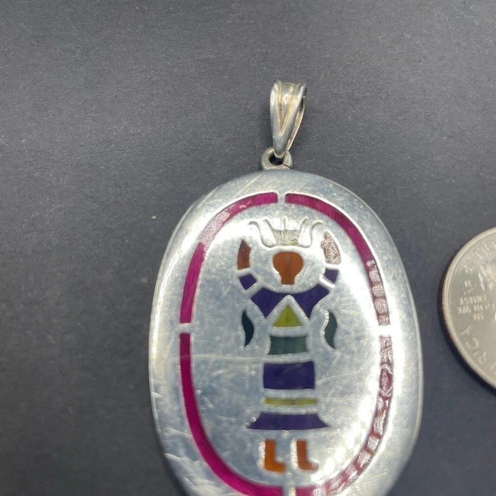 Vintage Taxco Silver Pendant 620